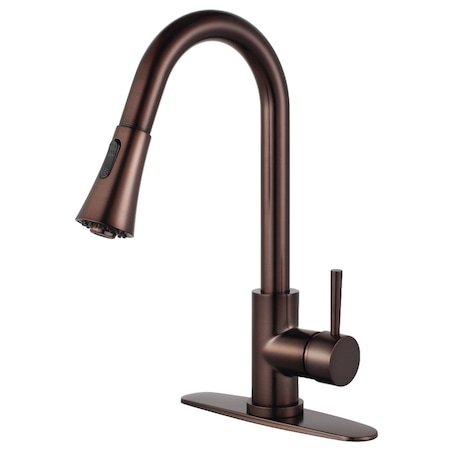 Gourmetier LS8725DL Concord Sgl-Handle Pull-Down Kitchen Faucet, Oil Rubbed Brnz LS8725DL